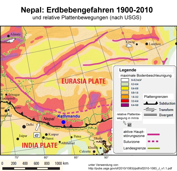 Nepal: Erdbebengefährdung