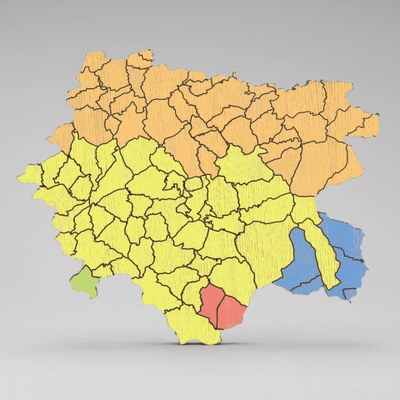 Der Zollernalbkreis - Zugehörigkeit der Gemeinden vor der Kreisreform 