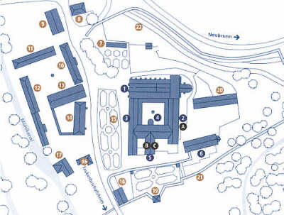 Plan der Klosteranlage