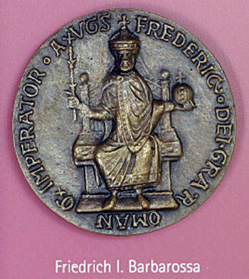 Siegel Friedrichs I. Barbarossas (Bronzeabdruck)