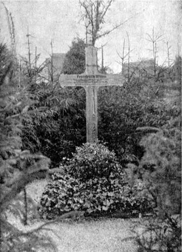 Das Grab auf dem Mannheimer Hauptfriedhof im September 1918