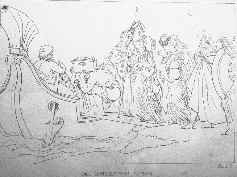 Dido entflieht von Tyrus - Vergil, Aeneis, großes Bild